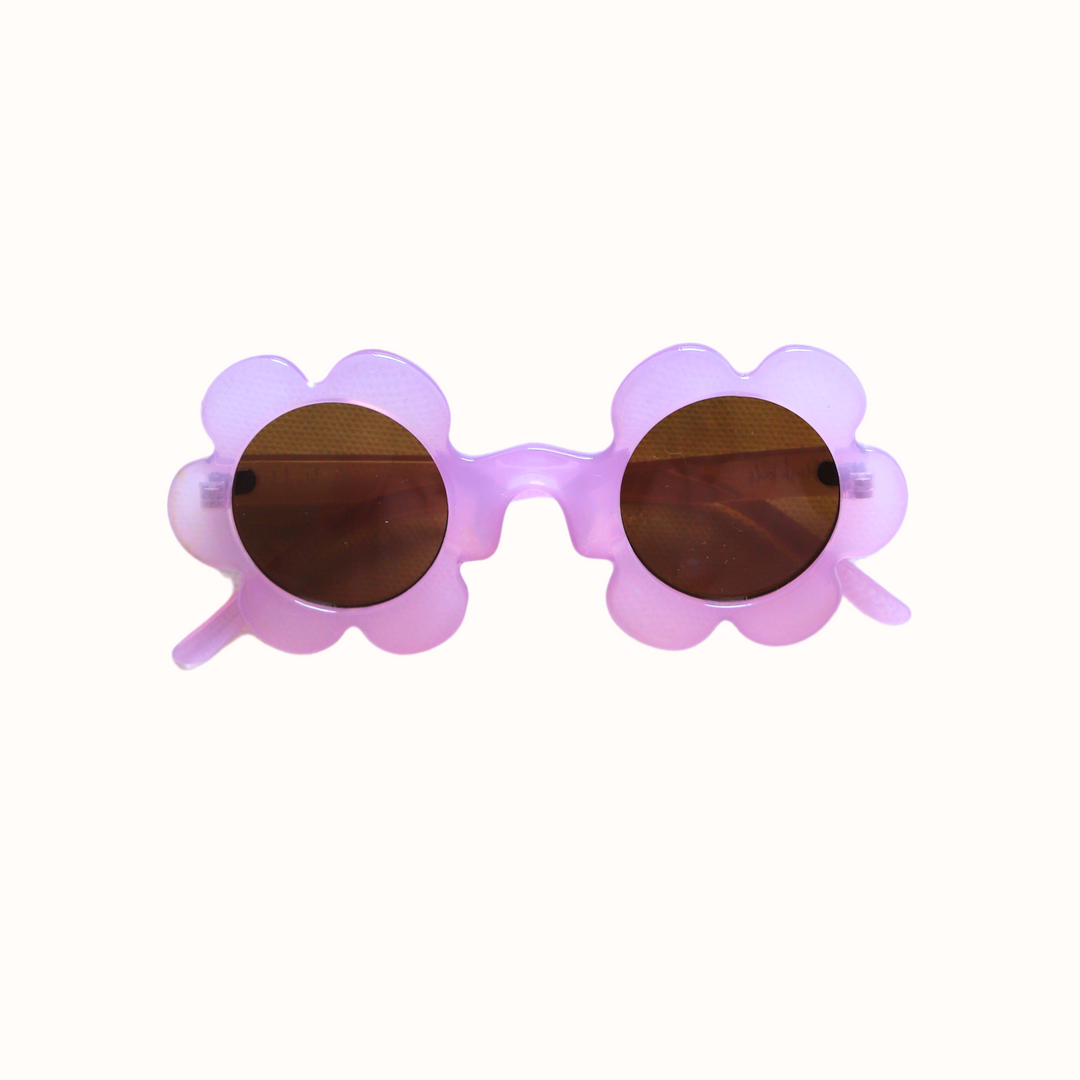 Sunnies - Clear Purple Daisy