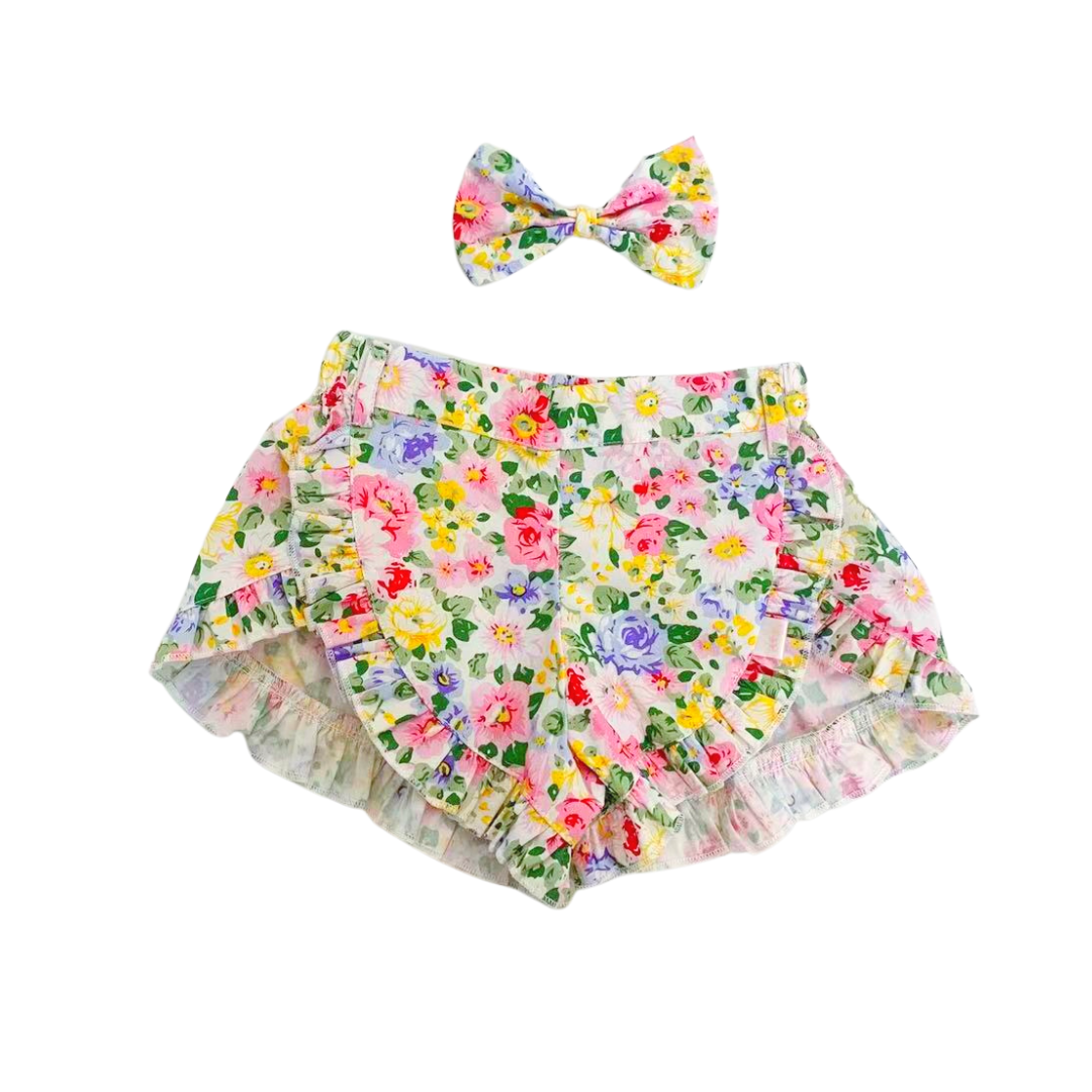 Frill Shorts + bow - Chloe