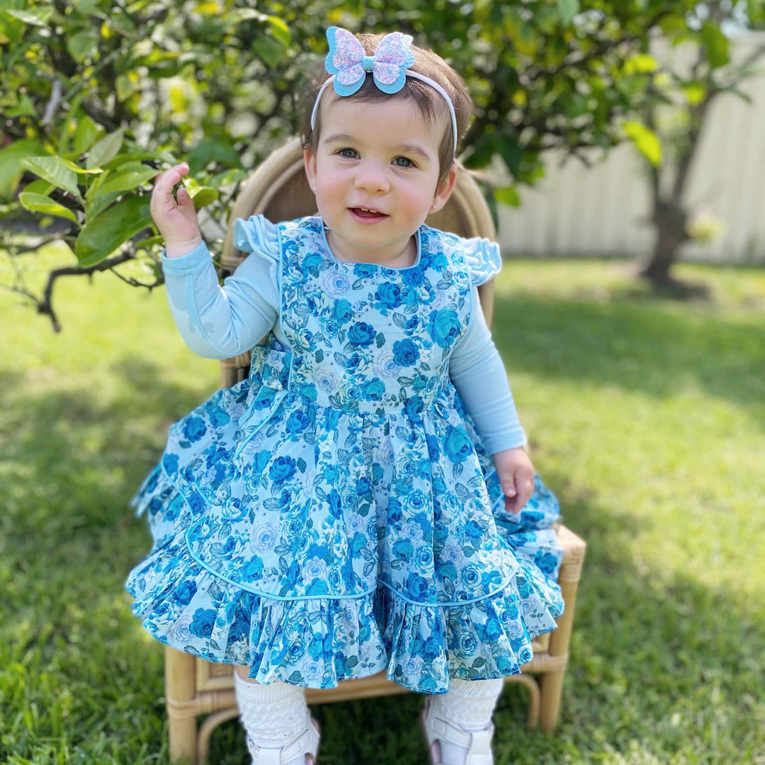 Frilly Dress - Rosie-Blue