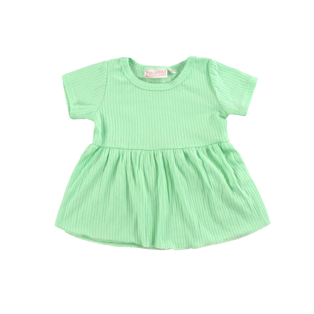 Essentials Peplum Top - Mint Cream