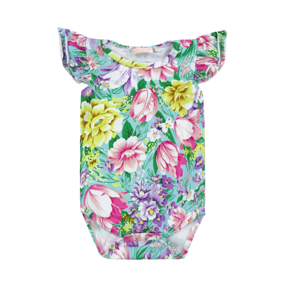 Floral Shortsleeve Flutter - Macie