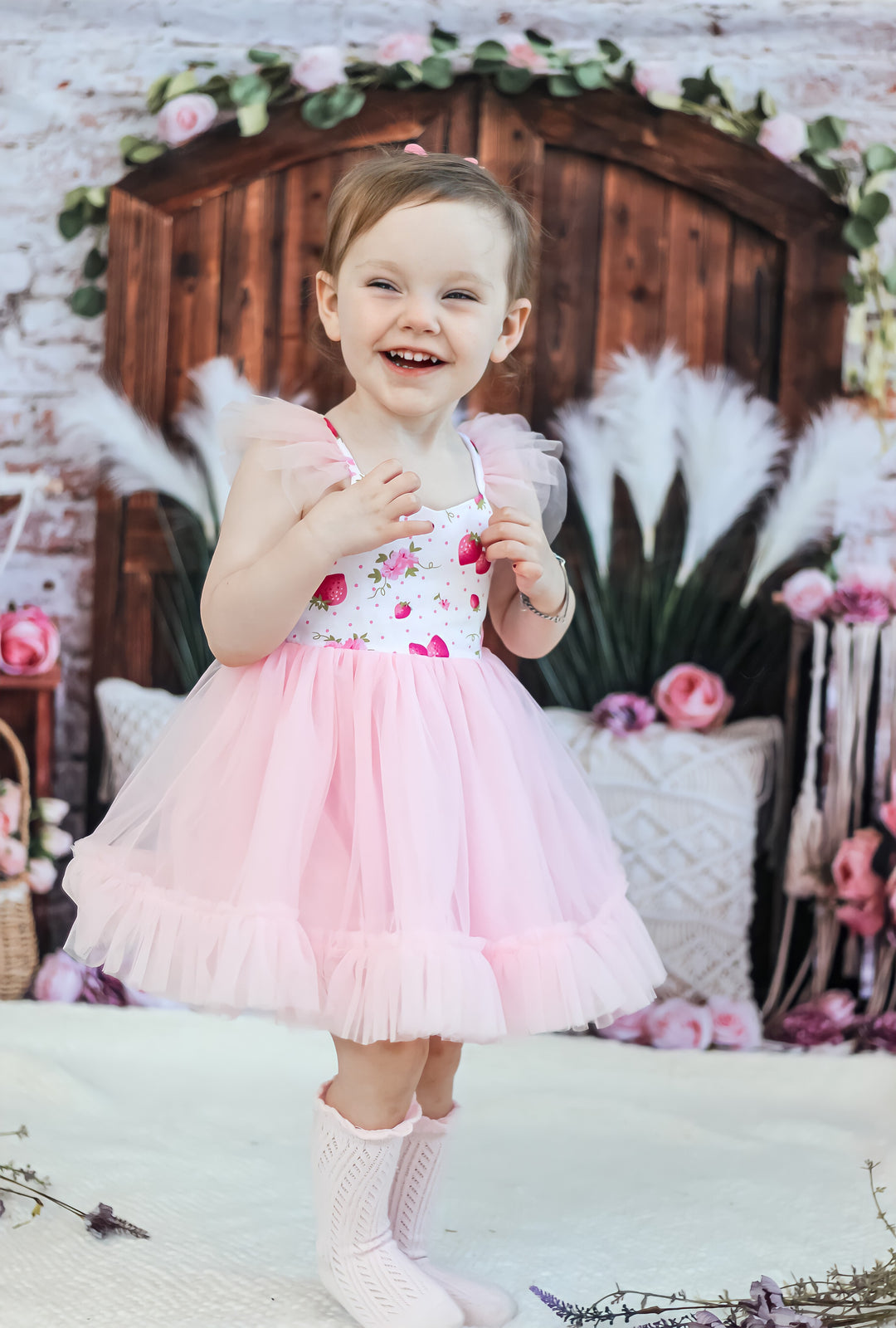 Tulle Dress - Strawberries